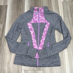 Ivivva by Lululemon girl’s perfect your practice jacket full zip size 12